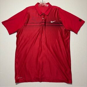 Nike Tiger Woods Collection Dri-FIT Polo Shirt Red Large